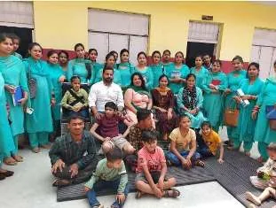Students and educators at Udaan Special School
